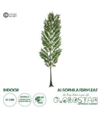 GloboStar® Artificial Garden ALSOPHILA FERN LEAF 20178 Τεχνητό Διακοσμητικό Φύλο Φτέρης Π60 x Υ180cm